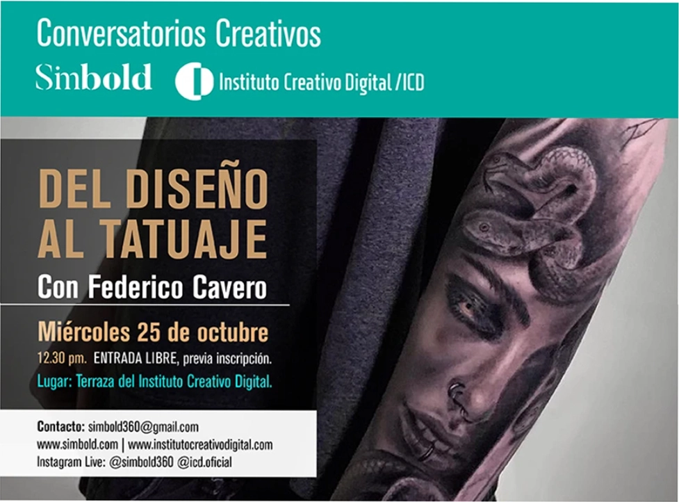 Federico Cavero en el ICD hablará sobre Del diseño al tatuaje